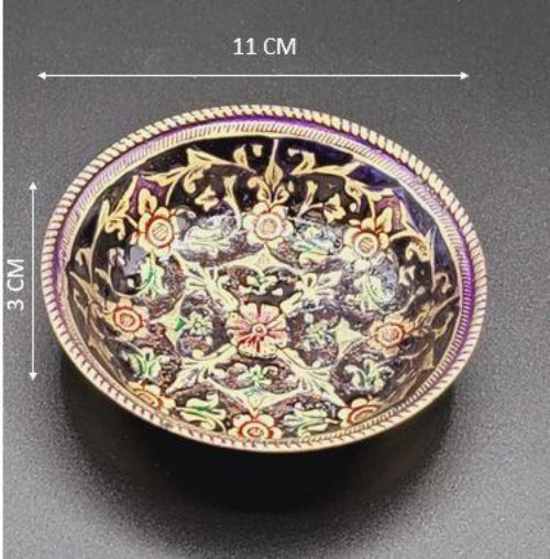 Engraved Metal - Colorful Dish