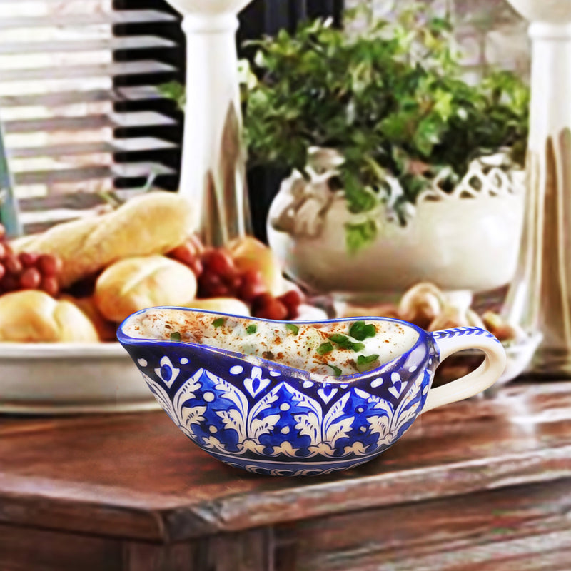 Blue Pottery - Gravy Dish / Sauce Dish