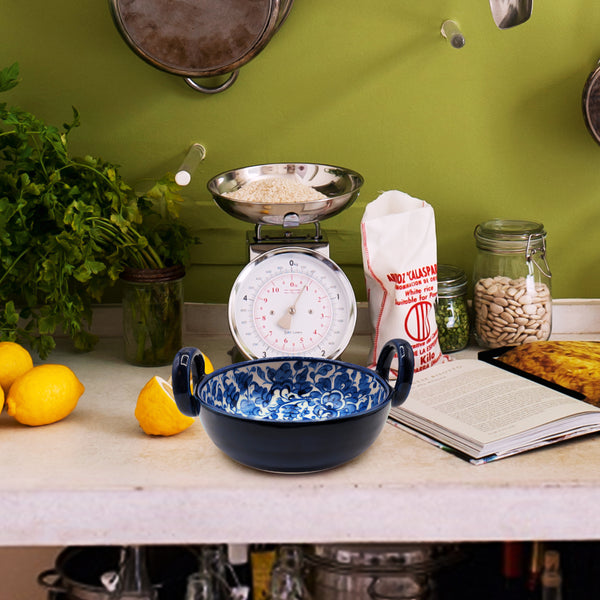 Blue Pottery - Serving Dish with Handles