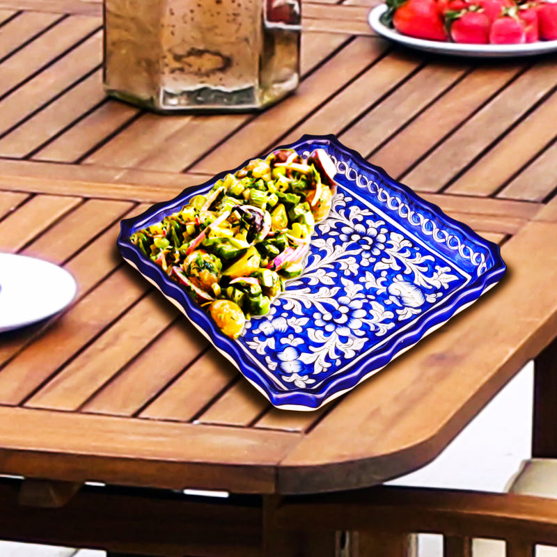 Blue Pottery - Square Plate / Server