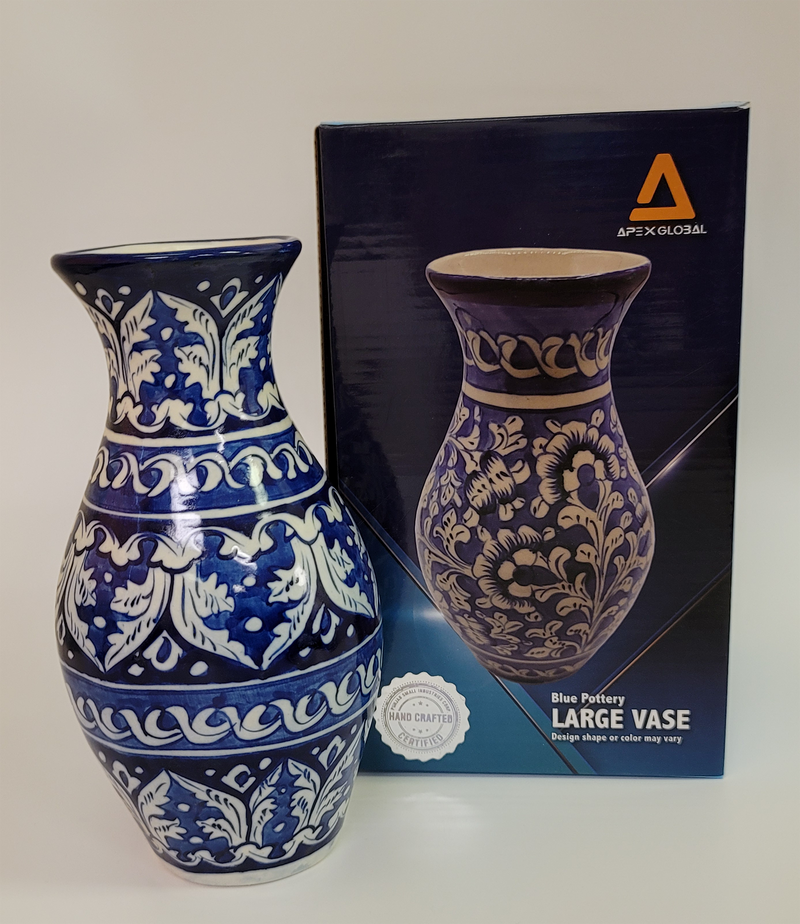 Blue Pottery - Large Vase