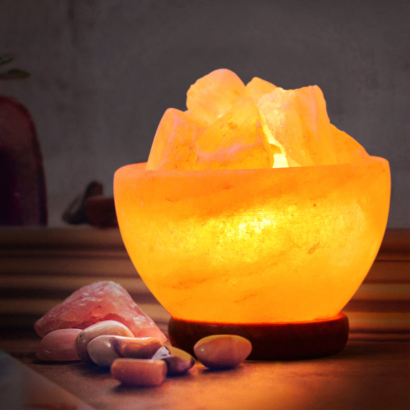 Himalayan Salt Bowl - Natural Chunks (6 inches, 7 lbs.) Best Gift Item