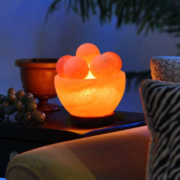 Himalayan Salt Bowl - Round balls (6 inches, 8 lbs.) Best Gift Item