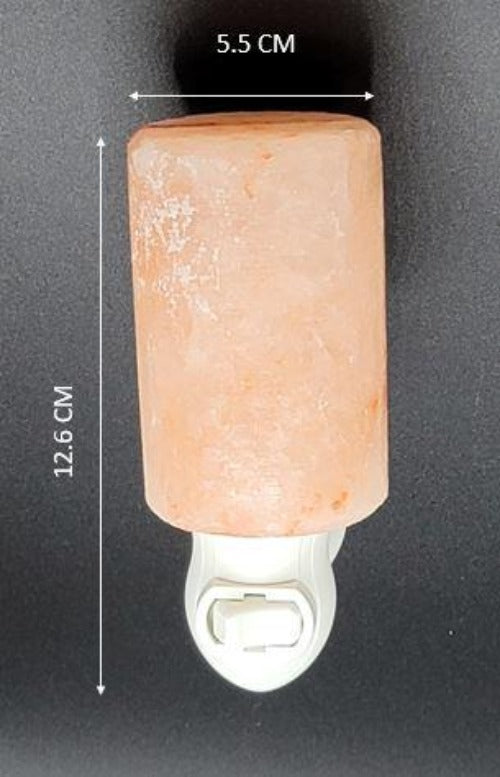 Himalayan Salt - Night Light Cylinder Shape (5inches, 1 lbs.) Best Gift Item