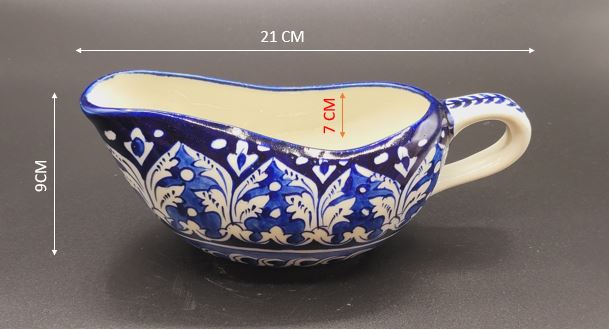 Blue Pottery - Gravy Dish / Sauce Dish