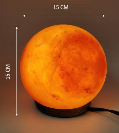 Himalayan Salt - Globe Lamp (6 inches, 9 lbs.) Best Gift Item