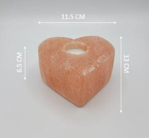 Himalayan Salt - Tea Light Heart Shape (2.5 inches, 3.5 lbs.) Best Gift Item