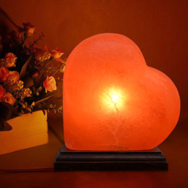 Himalayan Salt - Heart Lamp (6 inches, 6 lbs.) Best Gift Item