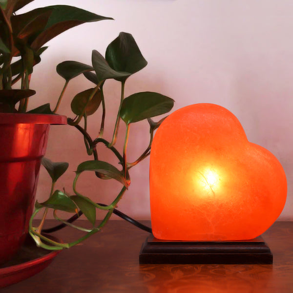 Himalayan Salt - Heart Lamp (6 inches, 6 lbs.) Best Gift Item