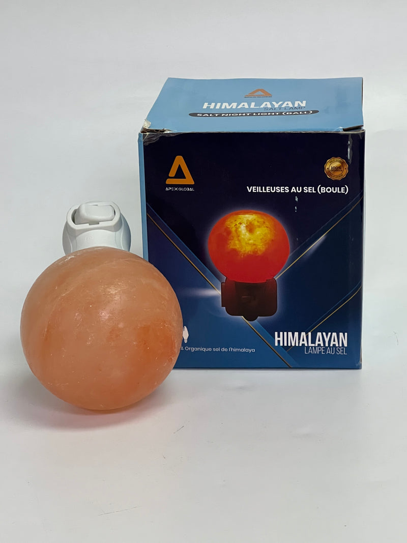 Himalayan Salt - Night Light Globe Shape (5inches,2 lbs.) Best Gift Item