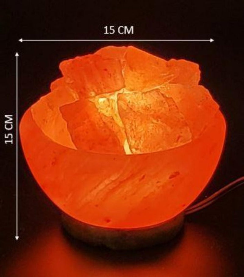 Himalayan Salt Bowl - Natural Chunks (6 inches, 7 lbs.) Best Gift Item