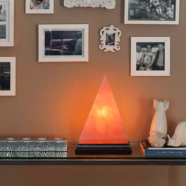 Himalayan Salt - Pyramid Lamp (8 inches, 7 lbs.) Best Gift Item