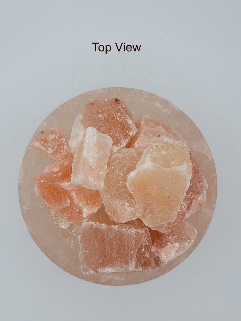 Himalayan Salt Bowl - Natural Chunks (6 inches, 7 lbs.) Best Gift Item