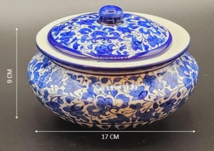 Blue Pottery - Serving Dish with Lid