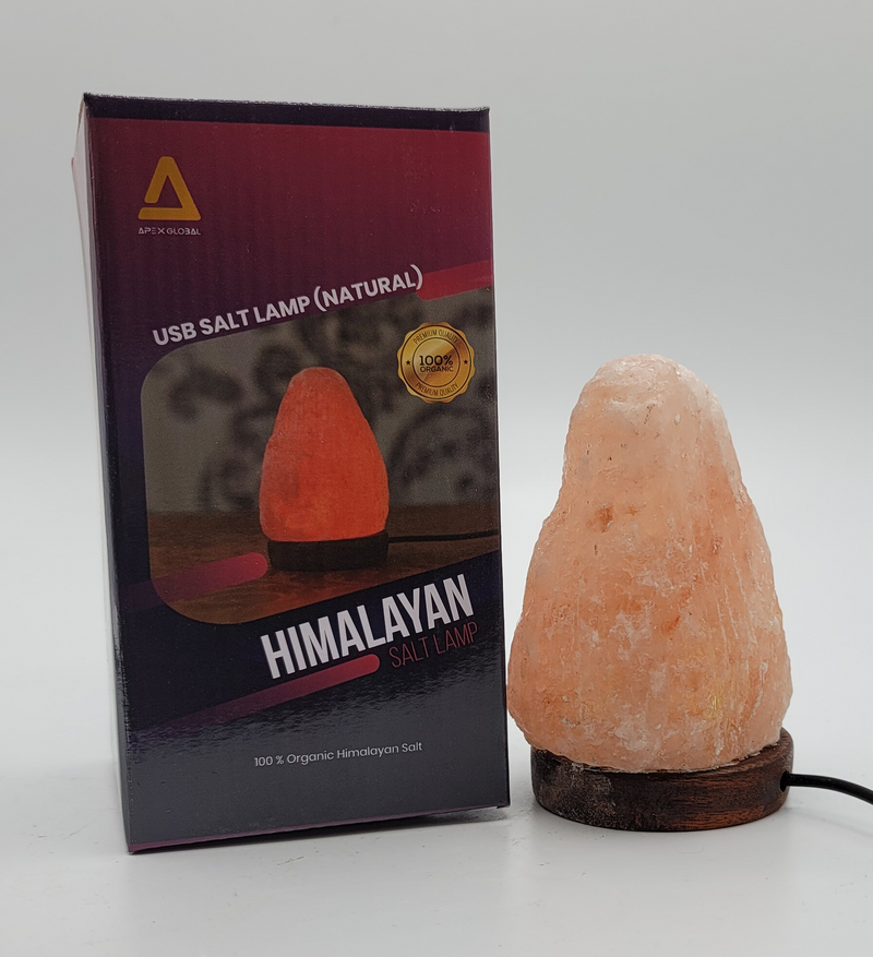 Himalayan Salt - USB Lamp Natural Look (5 inches, 2 lbs.) Best Gift Item