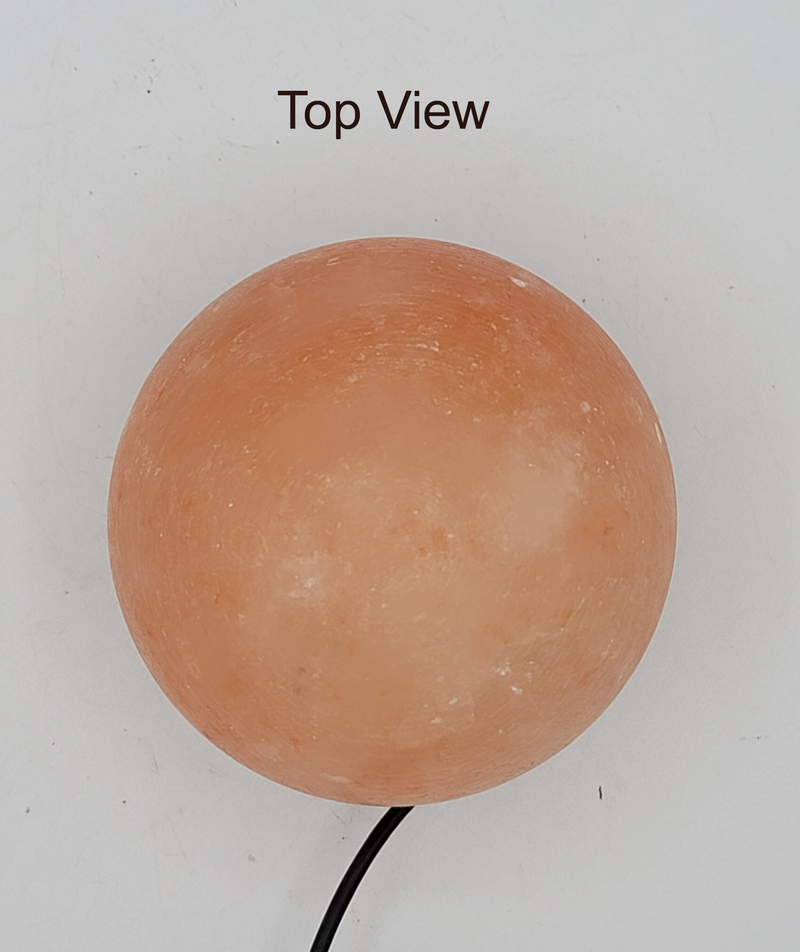 Himalayan Salt - USB Lamp Globe Shape (3.5 inches, 2 lbs.) Best Gift Item