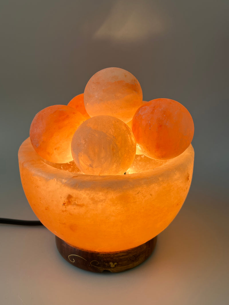 Himalayan Salt Bowl - Round balls (6 inches, 8 lbs.) Best Gift Item