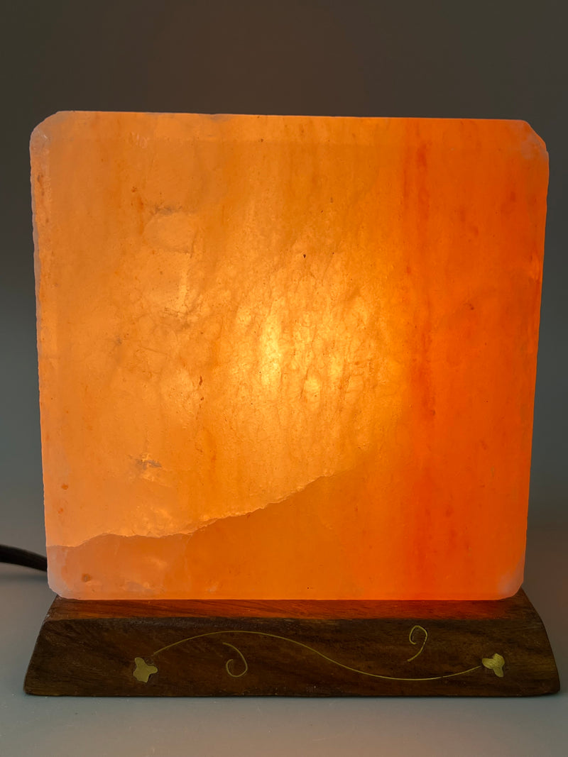 Himalayan Salt - Cube Lamp (6 inches, 10.5 lbs.) Best Gift Item