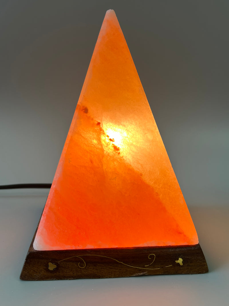 Himalayan Salt - Pyramid Lamp (8 inches, 7 lbs.) Best Gift Item